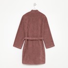 Халат махровый Экономь и Я женский, размер 46-48 цвет мокко, 100% хлопок, 320 г/м2 - Фото 10