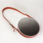 Зеркало настенное «Антураж», d зеркальной поверхности 28.5 см, цвет золотистый, чёрный - фото 26634240