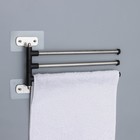 Держатель для полотенец, 3 спицы, 34,5×16,3×3,5 см - Фото 3