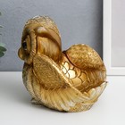 Сувенир полистоун "Филин Генрих пучеглазый - расправь крылья" бронза 13,8х13,6х16 см - фото 21470627