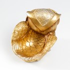 Сувенир полистоун "Филин Генрих пучеглазый - расправь крылья" бронза 13,8х13,6х16 см - фото 21470628