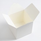 Коробка складная белая, 10 х 10 х 10 см - Фото 3
