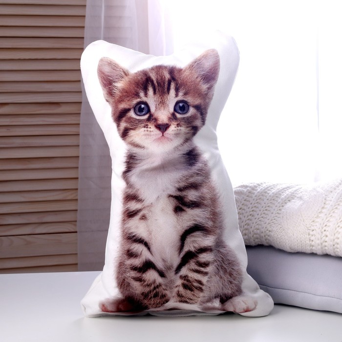 Мягкая игрушка-подушка «Котёнок» - Фото 1