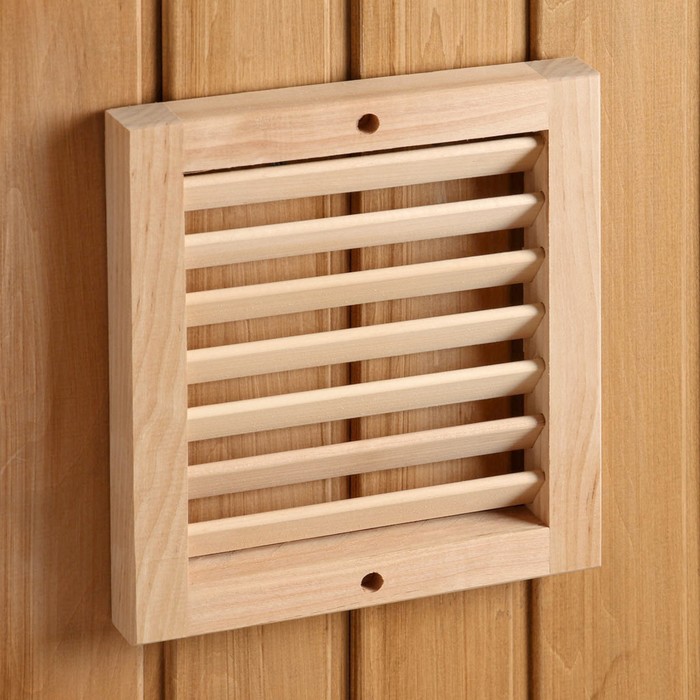 Вентиляционная решётка, 25×22×2.5 см, деревянная, «Добропаровъ» - Фото 1