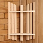 Полка угловая для бани и сауны, 25×16×49 см, деревянная, 2 яруса, «Добропаровъ» - Фото 1