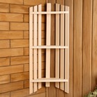 Полка угловая для бани и сауны, 25×16×78 см, деревянная, 3 яруса, «Добропаровъ» - Фото 1