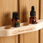 Полочка для бани и сауны «С Лёгким паром!», 31×2.5×4 см, под масло, 4 отверстия, «Добропаровъ» - Фото 2