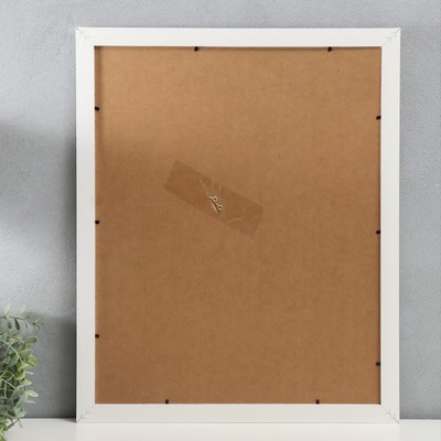 Фоторамка для фото 40×50 см Trend, МДФ, белая, (пластиковый экран)