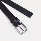 Ремень мужской, ширина 3,5 см, винт, цвет чёрный 7640386