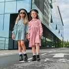 Платье детское KAFTAN "Velvet", р. 36 (134-140), пыльно-розовый - фото 804713951