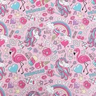 Бумага упаковочная «Единороги», глянец, 70×100 см, 1 лист - Фото 6