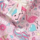 Бумага упаковочная «Единороги», глянец, 70×100 см, 1 лист - Фото 2