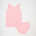 Комплект (майка/трусы) для девочки, цвет розовый, рост 110 - Фото 3