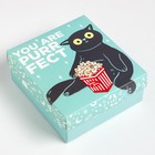 Подарочный набор термос и носки 3 пары KAFTAN Cat, р. 36-37 (22-24 см) - фото 24669520