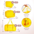 Сумки в роддом, набор 3 шт., прозрачный, желтый, M&B - фото 32307953