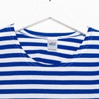 Лонгслив для мальчика, цвет синий/белый, рост 152 см  (артикул 7666321)  большой выбор товаров оптом и в розницу по низким ценам с доставкой