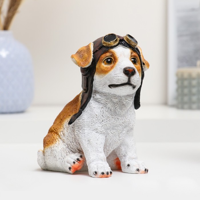 Фигурка полистоун «Щенок-авиатор», 14×10×16 см - Фото 1