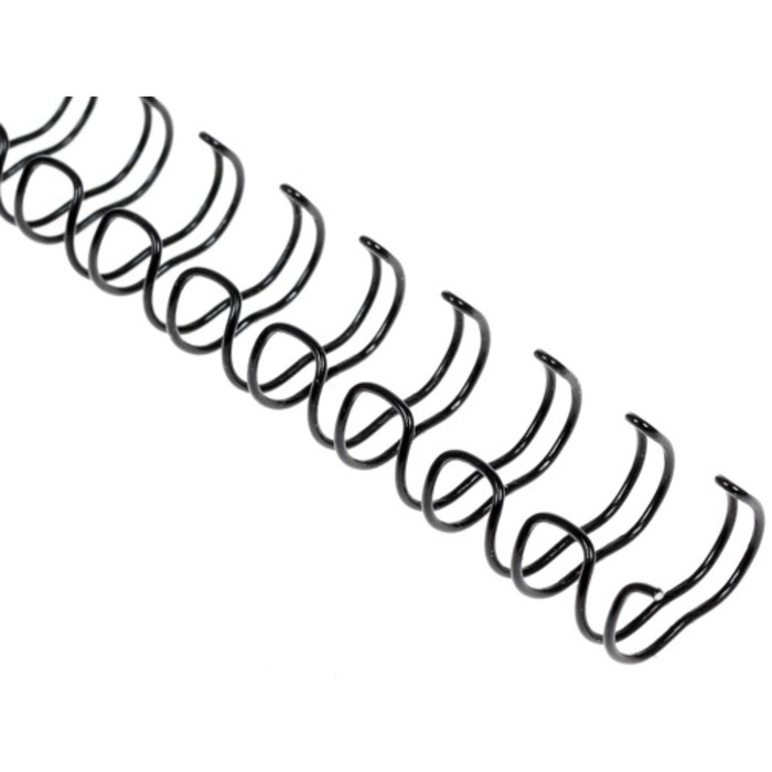 Пружины для переплета металлические, d=8мм, 100 штук, сшивают 21-50 листов, черные, Office Kit OKPM516B - Фото 1