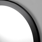 Зеркало настенное, в раме, черное, d=42см - фото 40659860