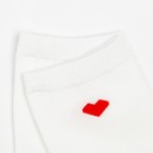 Носки женские "Красное сердце", цвет белый, р-р 36-40 - Фото 3
