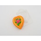 Пластиковая форма "Роза в сердце" 8х9,5 см - Фото 3
