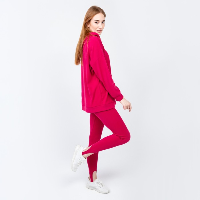 Костюм женский (толстовка/легинсы), цвет фуксия, размер 44 52658