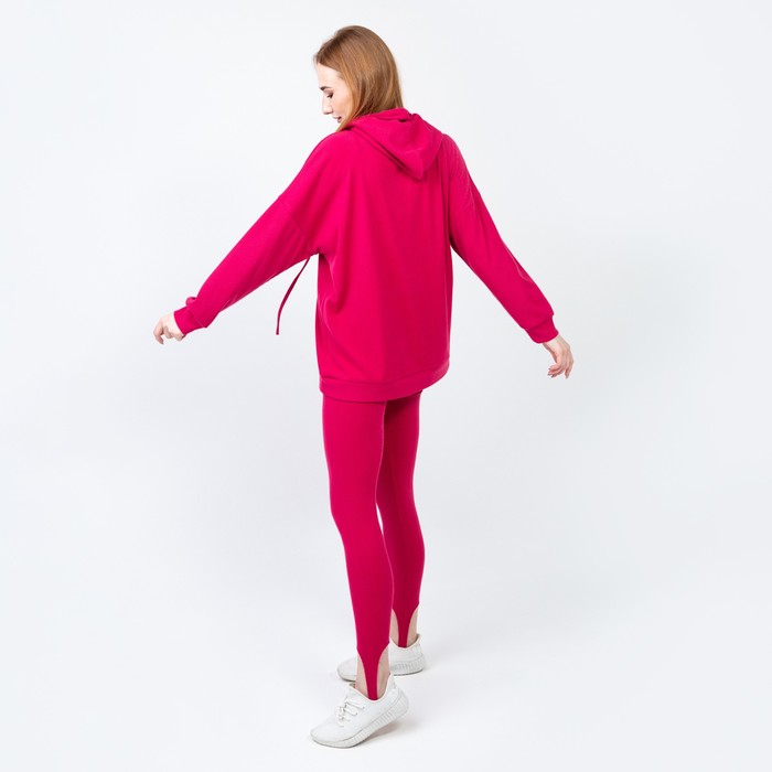 Костюм женский (толстовка/легинсы), цвет фуксия, размер 44 52658