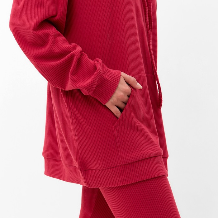 Костюм женский (толстовка/легинсы), цвет фуксия, размер 48 52660