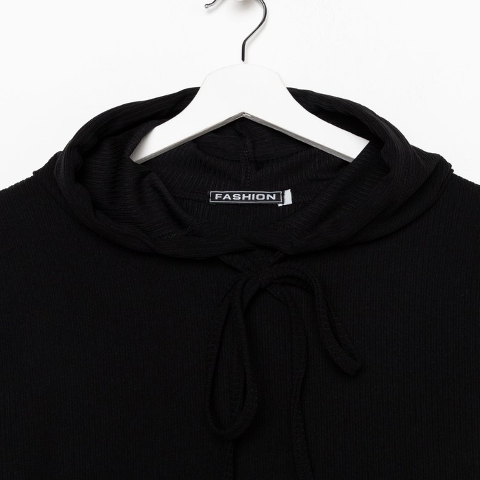 Костюм женский (толстовка/легинсы), цвет чёрный, размер 48 52662