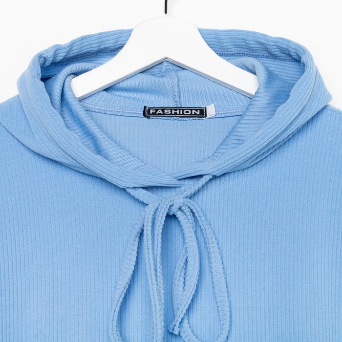 Костюм женский (толстовка/легинсы), цвет голубой, размер 48 52673