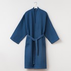 Халат вафельный мужской удлиненный Этель «Boho» размер 58-60, цвет синий, 100% хлопок, 290 г/м² - Фото 5