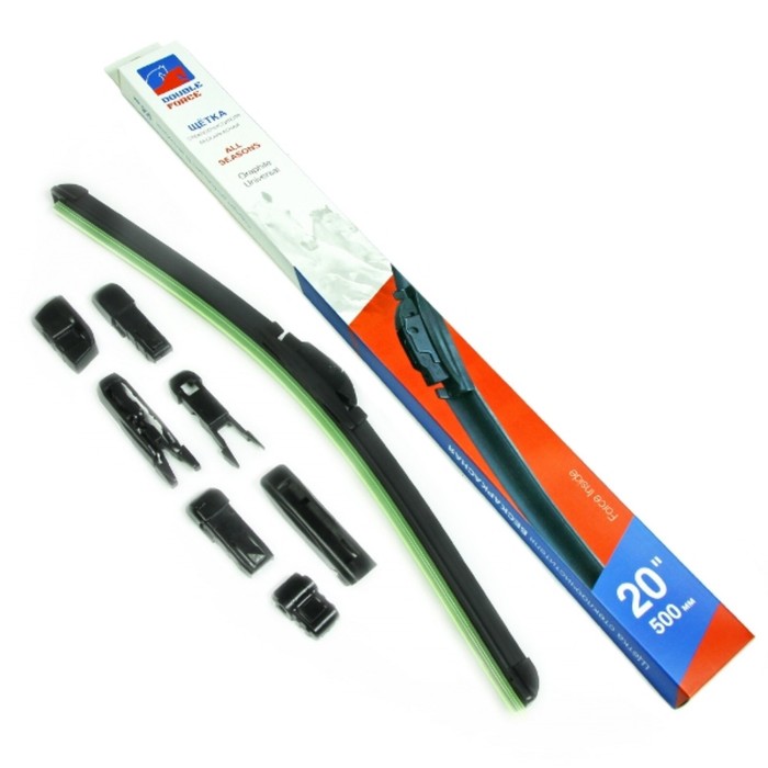 Щетка стеклоочистителя бескаркасная Double Force 500 мм (20") - Фото 1