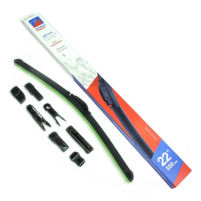 Щетка стеклоочистителя бескаркасная Double Force 550 мм (22") - Фото 1