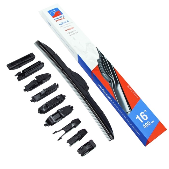 Щетка стеклоочистителя гибридная Double Force 400 мм (16") - Фото 1
