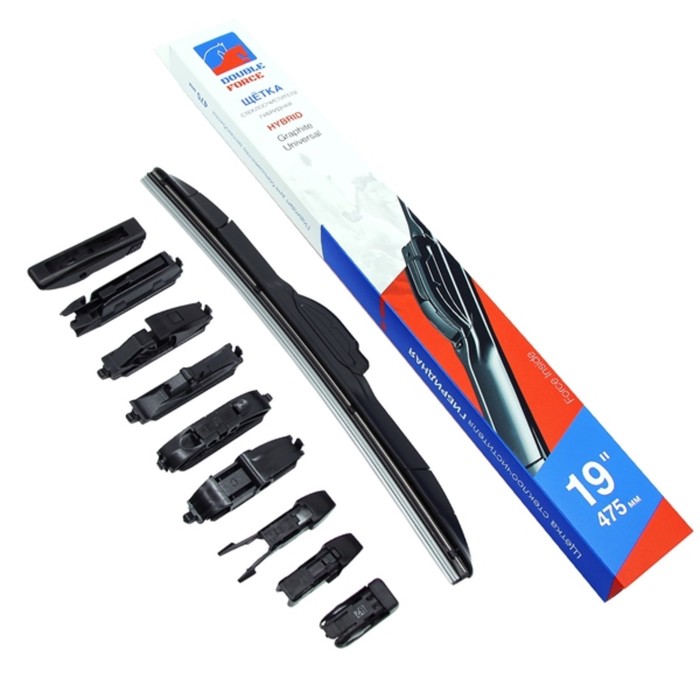 Щетка стеклоочистителя гибридная Double Force 475 мм (19") - Фото 1