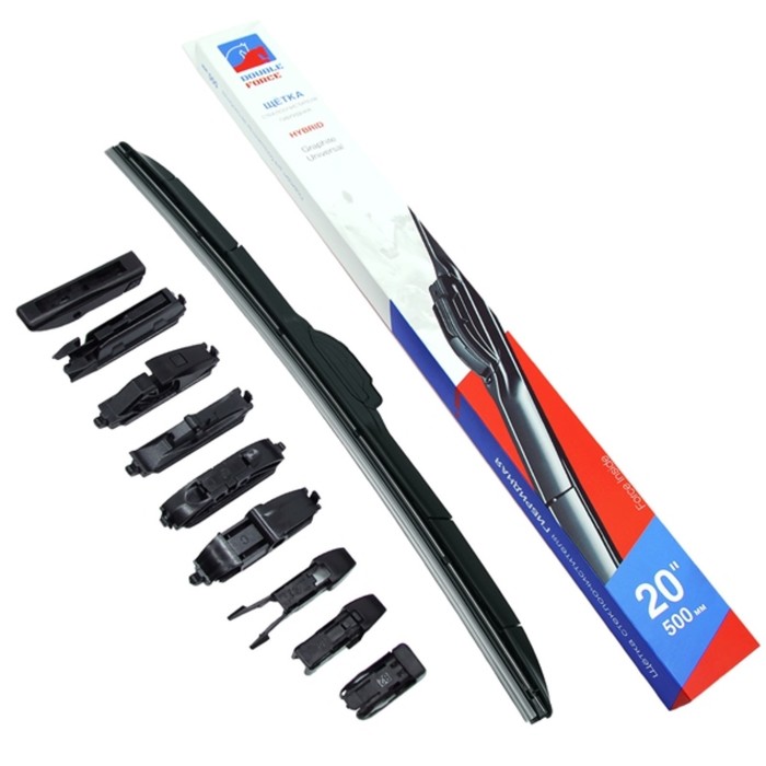 Щетка стеклоочистителя гибридная Double Force 500 мм (20") - Фото 1