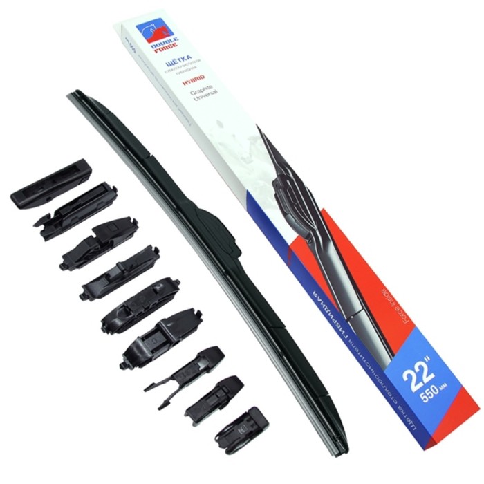 Щетка стеклоочистителя гибридная Double Force 550 мм (22") - Фото 1