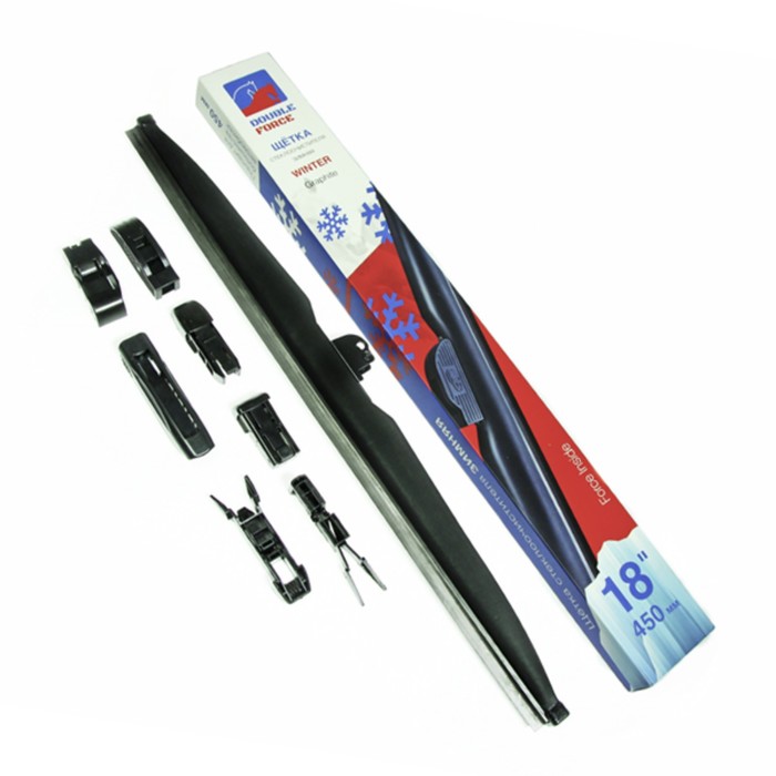 Щетка стеклоочистителя зимняя Double Force 450 мм (18") - Фото 1