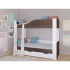 Детская двухъярусная кровать «Астра 2», цвет белый / дуб шамони - фото 109871125