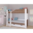Детская двухъярусная кровать «Астра 2», цвет белый / орех - фото 295458499