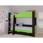 Детская двухъярусная кровать «Астра 2», цвет венге / салатовый - фото 109871158