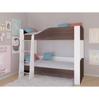 Детская двухъярусная кровать «Астра 2», без ящика, цвет белый / дуб шамони - фото 109871185