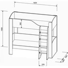 Детская двухъярусная кровать «Астра 2», без ящика, цвет венге / белый - Фото 3