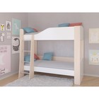 Детская двухъярусная кровать «Астра 2», без ящика, цвет дуб молочный / белый - Фото 1