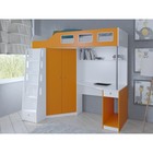 Кровать-чердак «Астра 7», цвет белый / оранжевый - фото 109871275