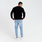 Свитшот мужской MINAKU: Casual collection MAN, размер 52, чёрный - Фото 3