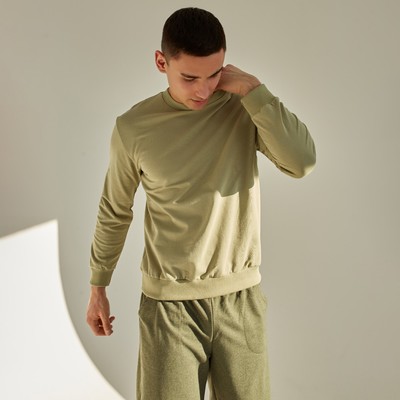 Свитшот мужской MINAKU: Casual collection MAN цвет хаки, размер 50