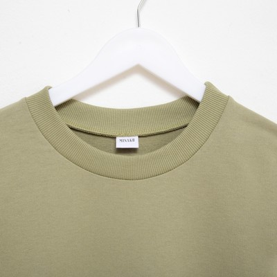 Свитшот мужской MINAKU: Casual collection MAN, размер 54, цвет хаки