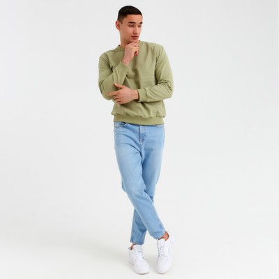 Свитшот мужской MINAKU: Casual collection MAN, размер 56, цвет хаки