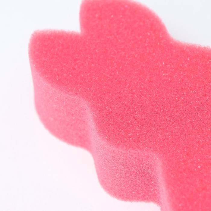 Губка для тела детская «Зайка», 14,5×9 см, цвет микс - фото 1907368367